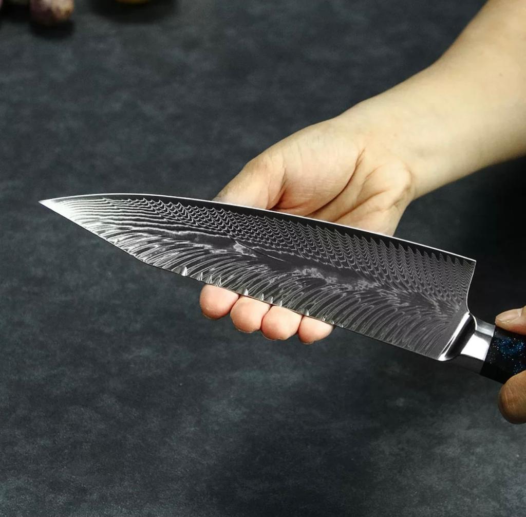 CUCHILLO PROFESIONAL “PAINE 2.0” 73 CAPAS DE ACERO DAMASCO 