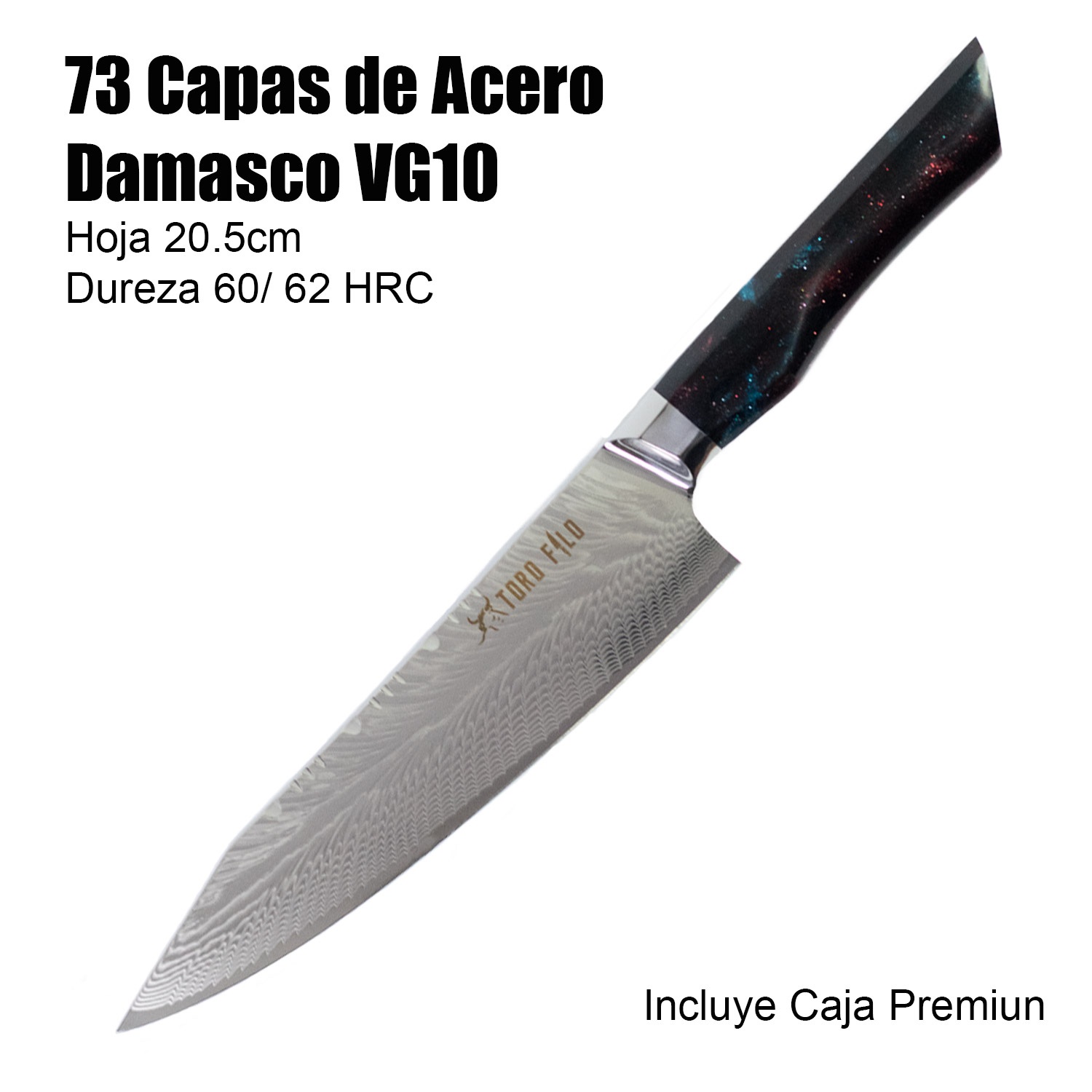 Cuchillo para pelar de 3.75'', Serie Pro de acero damasco